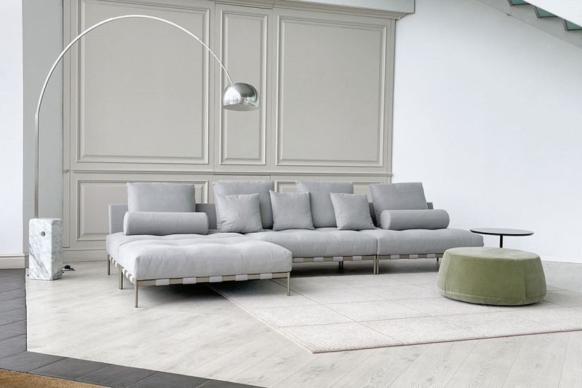 Canapé Pixel Light d'intérieur gris (Offre Expo) Saba - 2