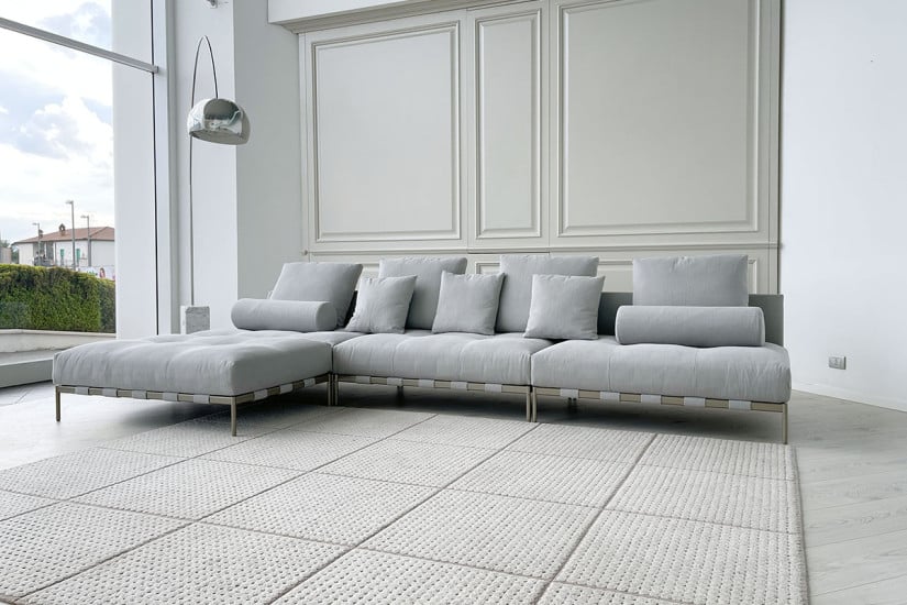 Divano Pixel Light Indoor grigio (Offerta Expo) Saba - 3