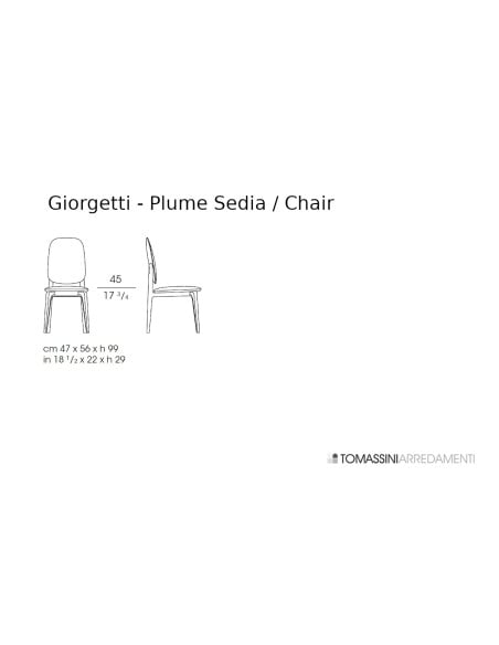 Sedia Plume Giorgetti - 4