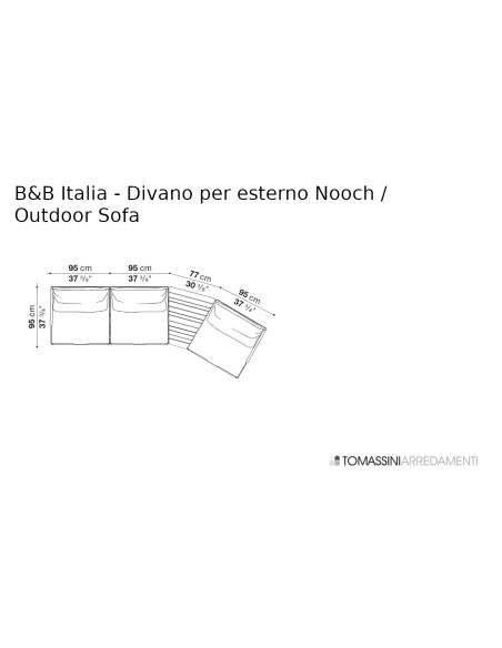 Divano per esterno Nooch (Offerta Expo) B&B Italia Outdoor - 10