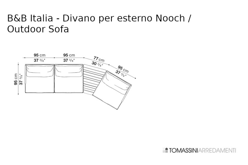 Canapé d'extérieur Nooch (Offre Expo) B&B Italia Outdoor - 10