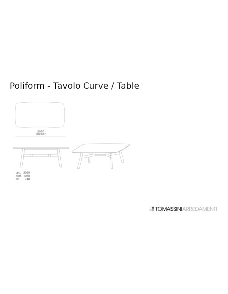 Tavolo Curve in marmo grigio (Offerta Expo) Poliform - 8