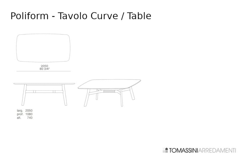Curve Table Poliform - 3