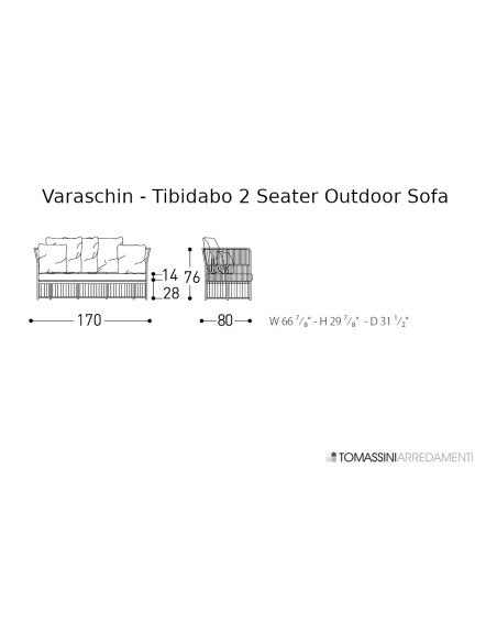Tibidabo Outdoor Sofa Varaschin - 4