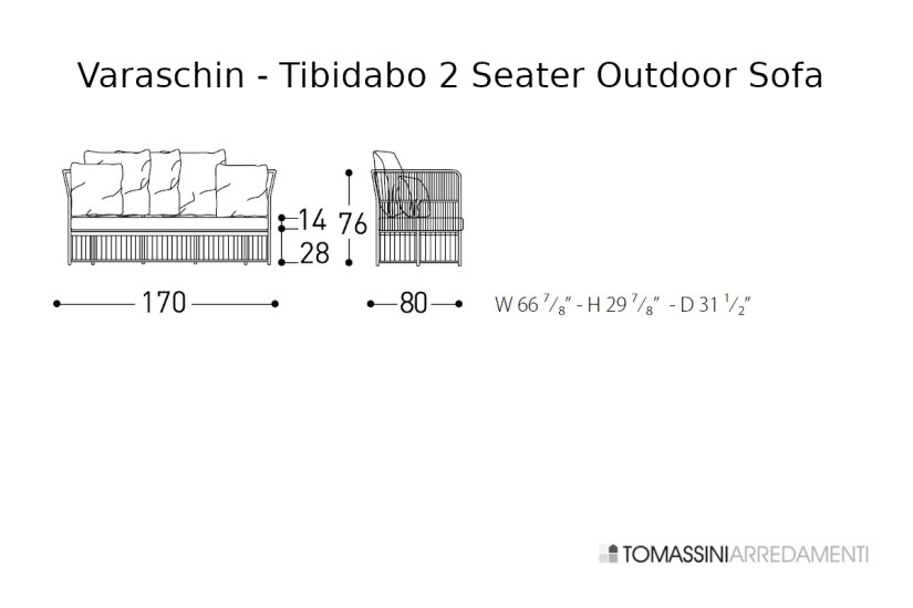 Tibidabo Outdoor Sofa Varaschin - 4