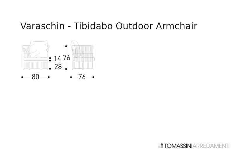 Fauteuil d'extérieur Tibidabo Varaschin - 3