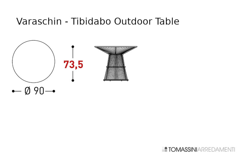 Tavolo Outdoor Tibidabo Varaschin - 6