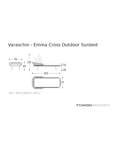 Emma Cross Lit d'extérieur Varaschin - 5