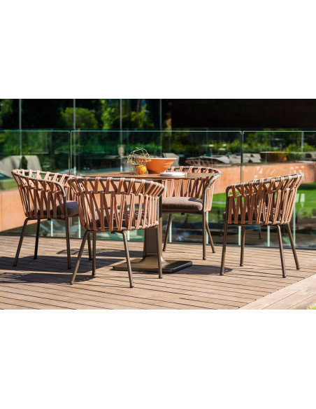 Emma Cross Outdoor Dining Armchair Varaschin - 2