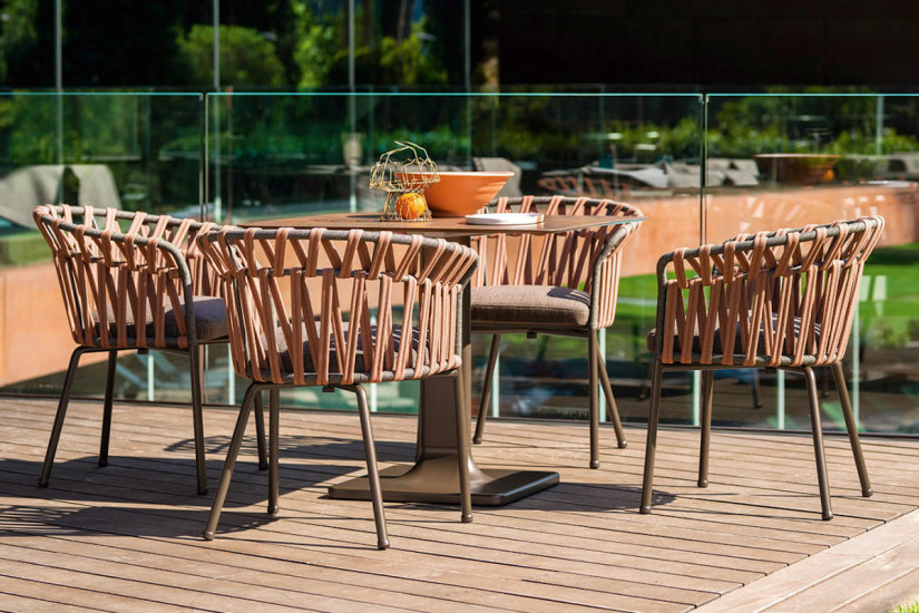 Emma Cross Outdoor Dining Armchair Varaschin - 2