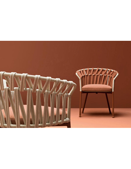 Emma Cross Outdoor Dining Armchair Varaschin - 3