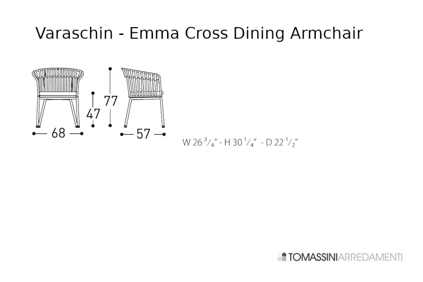 Fauteuil d'extérieur Emma Cross Varaschin - 5