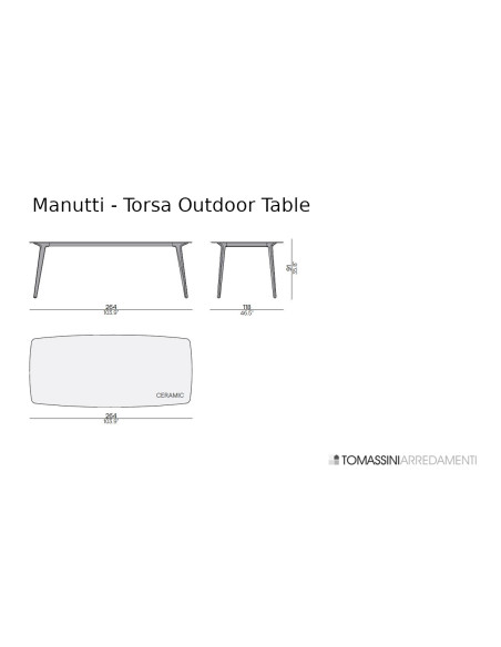 Tavolo Outdoor Torsa Manutti - 5