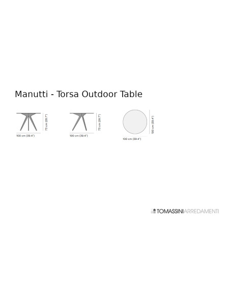 Tavolo Outdoor Torsa Manutti - 6