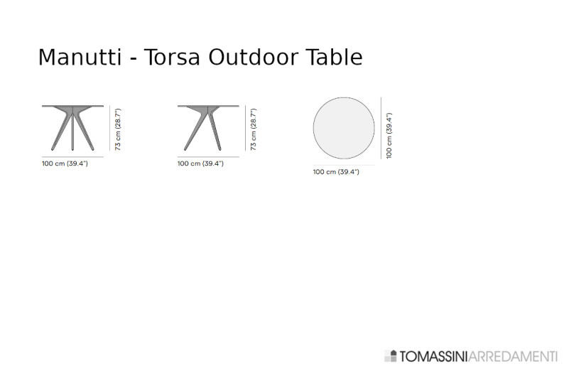 Torsa Outdoor Table Manutti - 6