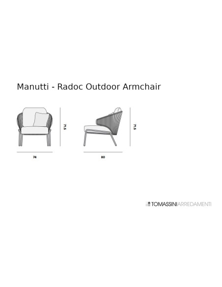 Poltrona Outdoor Radoc Manutti - 7