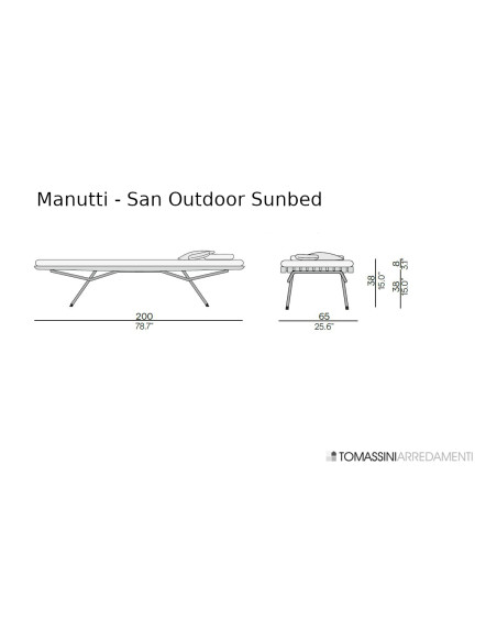 Lettino Outdoor San Manutti - 4