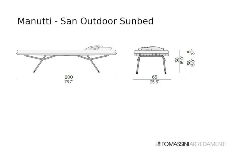 Lettino Outdoor San Manutti - 4