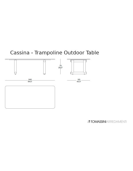 Tavolo Outdoor Trampoline Cassina - 6