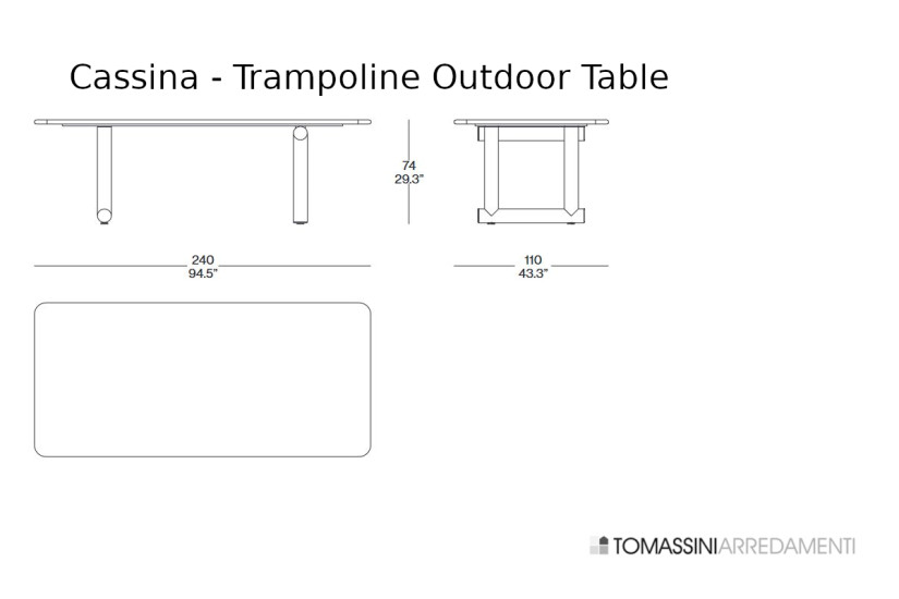 Tavolo Outdoor Trampoline Cassina - 6