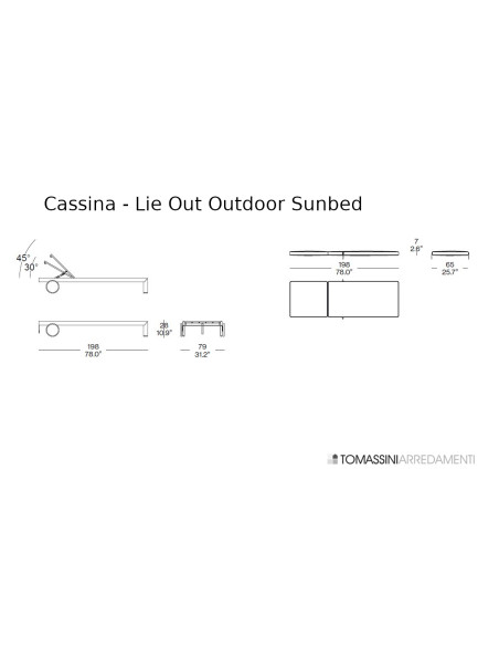 Lettino Outdoor Lie Out Cassina - 5