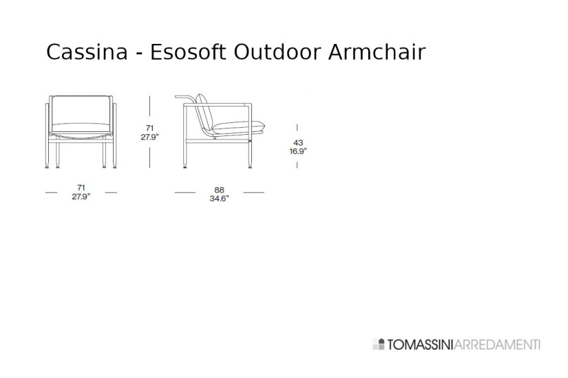 Poltrona Outdoor Esosoft Cassina - 3