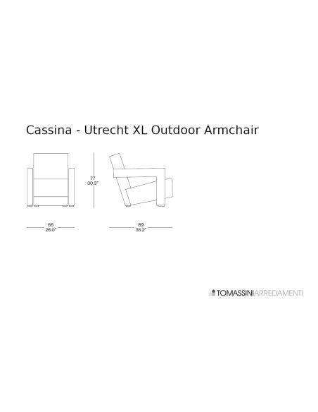 Poltrona Outdoor Utrecht XL Cassina - 5