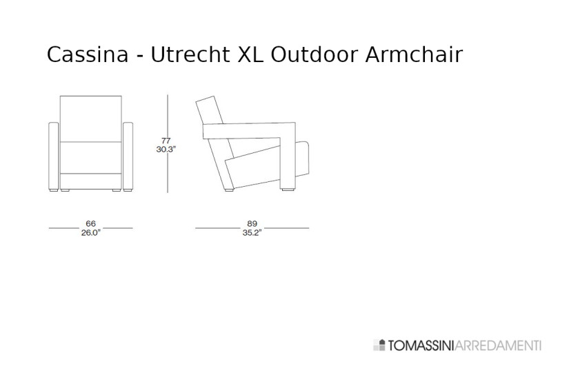 Utrecht XL Outdoor Armchair Cassina - 5