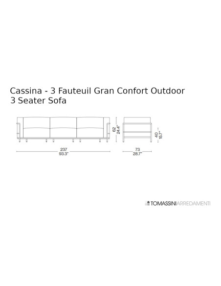 3 Fauteuil Grand Confort, Grand Modèle Outdoor Sofa  - 7