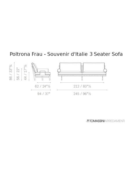 Canapé d'extérieur Souvenir d'Italie Poltrona Frau - 8