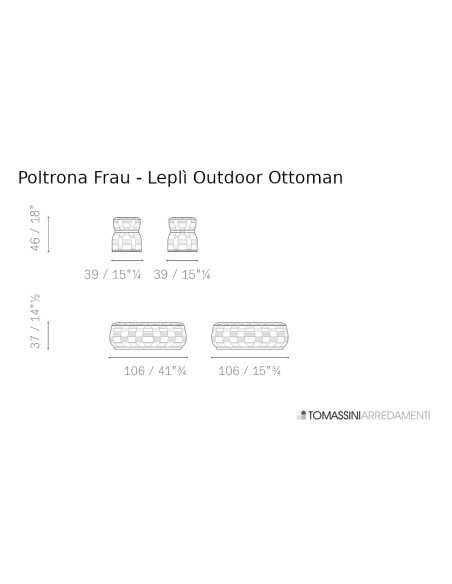 Pouf d'extérieur Leplì Poltrona Frau - 8