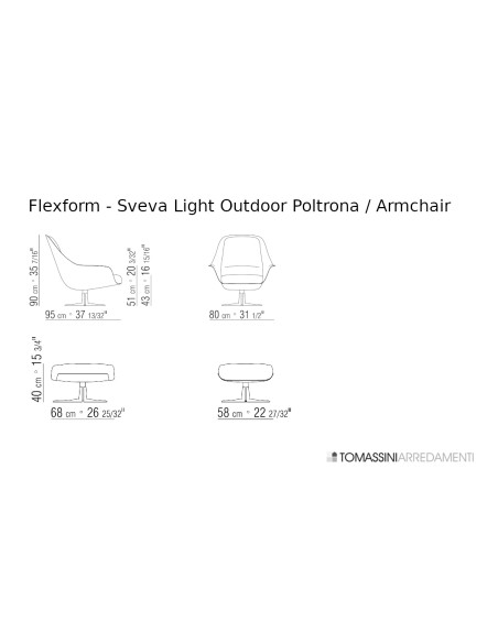 Poltrona Outdoor Sveva Light Flexform - 4