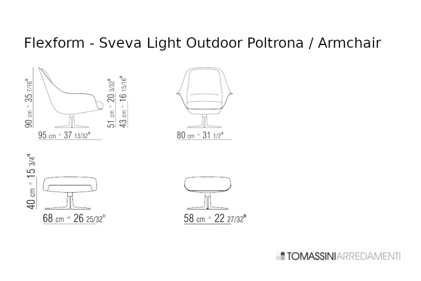 Fauteuil d'extérieur Sveva Light Flexform - 4