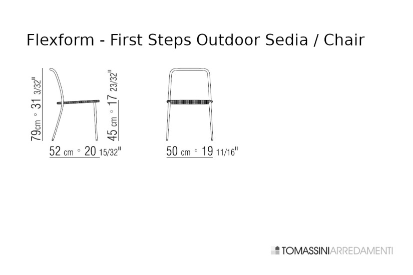 Sedia Outdoor First Steps Flexform - 3