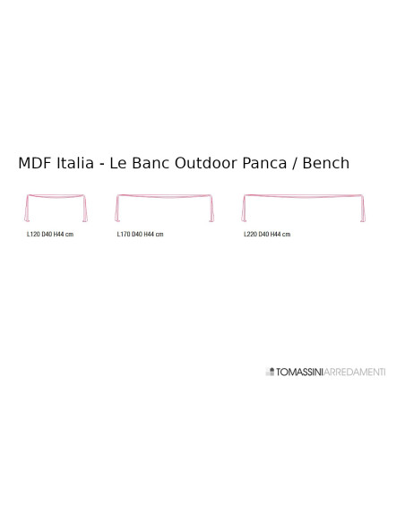 Le Banc Outdoor Bench MDF Italia - 5
