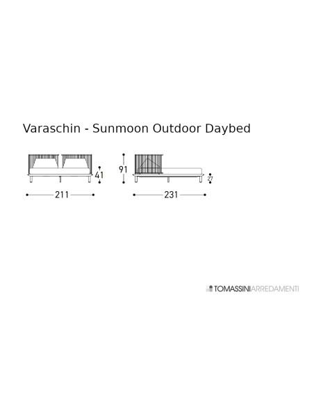 Sunmoon Outdoor Daybed Varaschin - 4