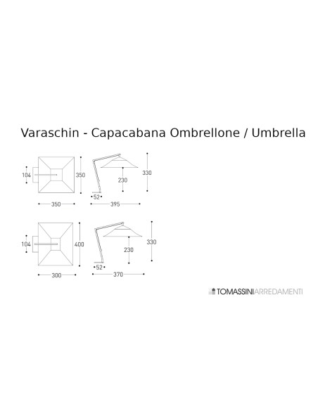 Ombrellone Capacabana Varaschin - 4