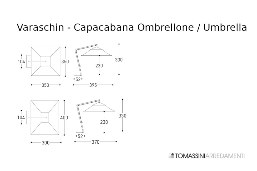 Parasol Capacabana Varaschin - 4