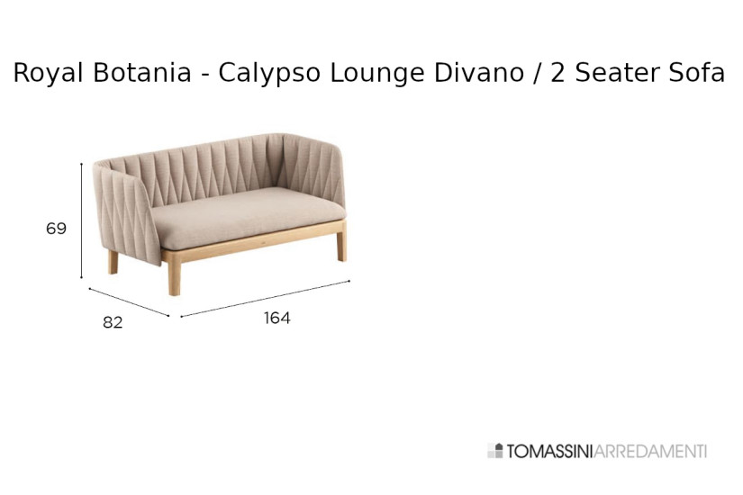 Divan extérieur Calypso Lounge Royal Botania - 4