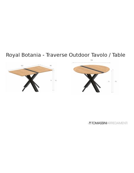Table Pliable Outdoor Traverse Royal Botania - 4
