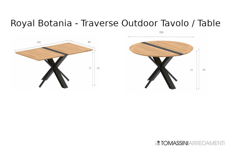 Traverse Outdoor Foldable Table Royal Botania - 4