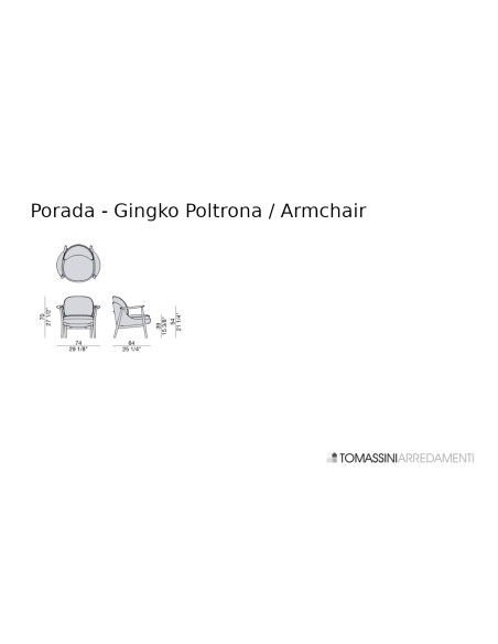 Poltrona Gingko Porada - 2