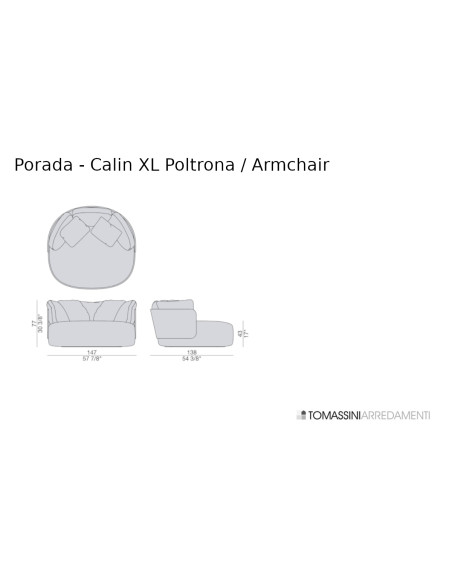 Calin XL Armchair Porada - 2
