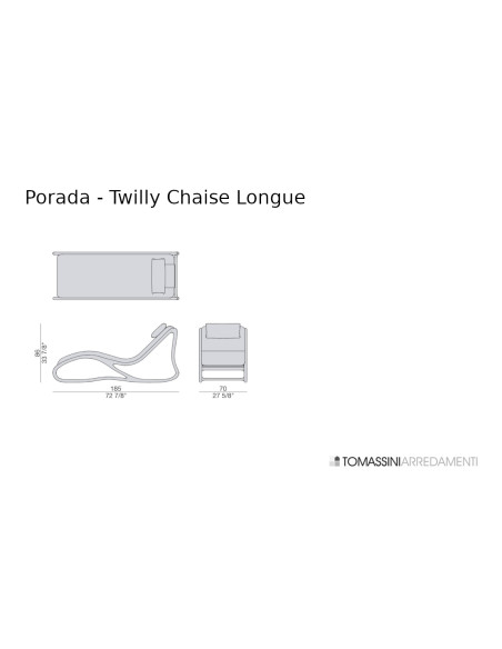 Twilli Chaise Longue Porada - 3