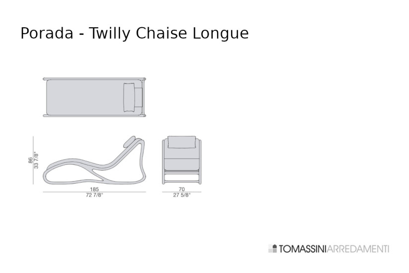 Twilli Chaise Longue Porada - 3