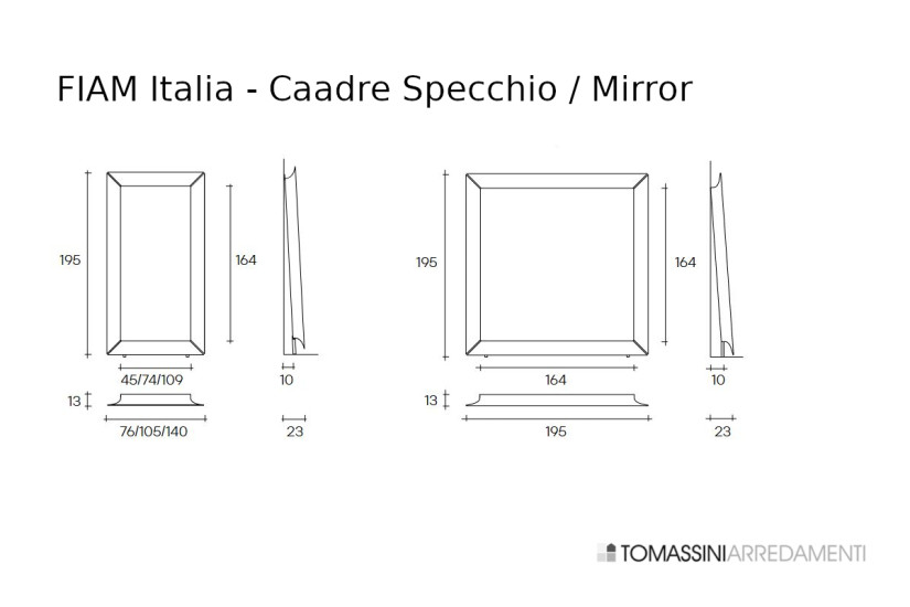 Specchio Caadre Fiam - 5