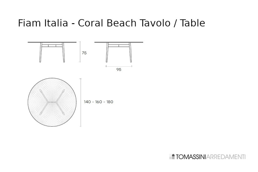 Coral Beach Tavolo  - 4