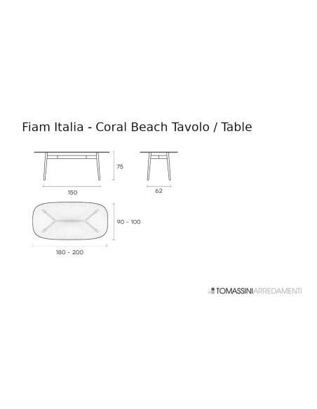 Coral Beach Tavolo  - 5