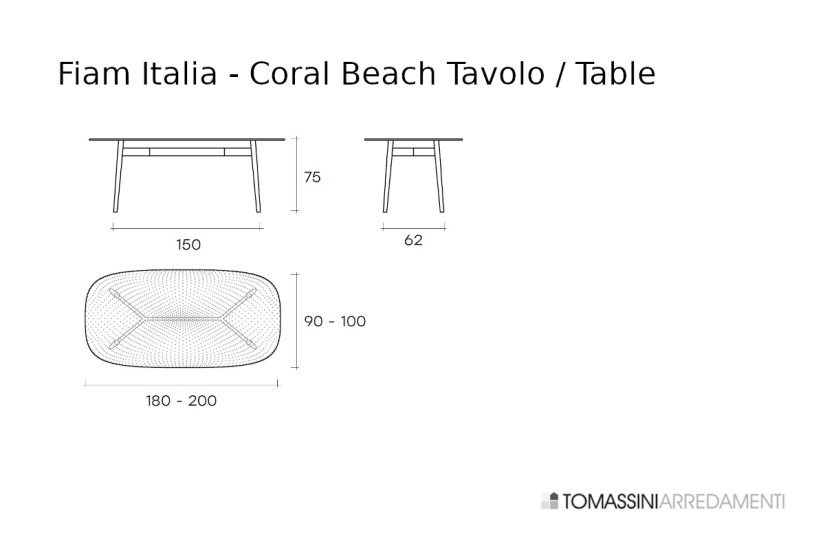 Coral Beach Tavolo  - 5