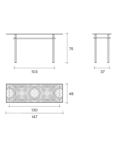 Cristaline Table Fiam - 4